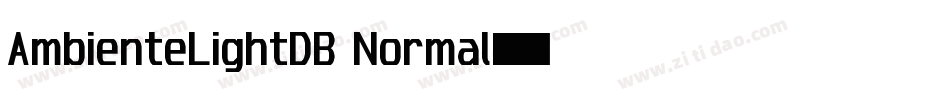 AmbienteLightDB Normal字体转换